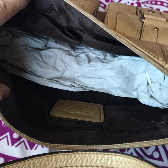 NWT Fossil Shimmering Yellow Purse - Picture 5 of 7